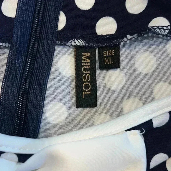 Miusol Rock A Billy Polka Dot Fit & Flare Dress E10 - Picture 4 of 8